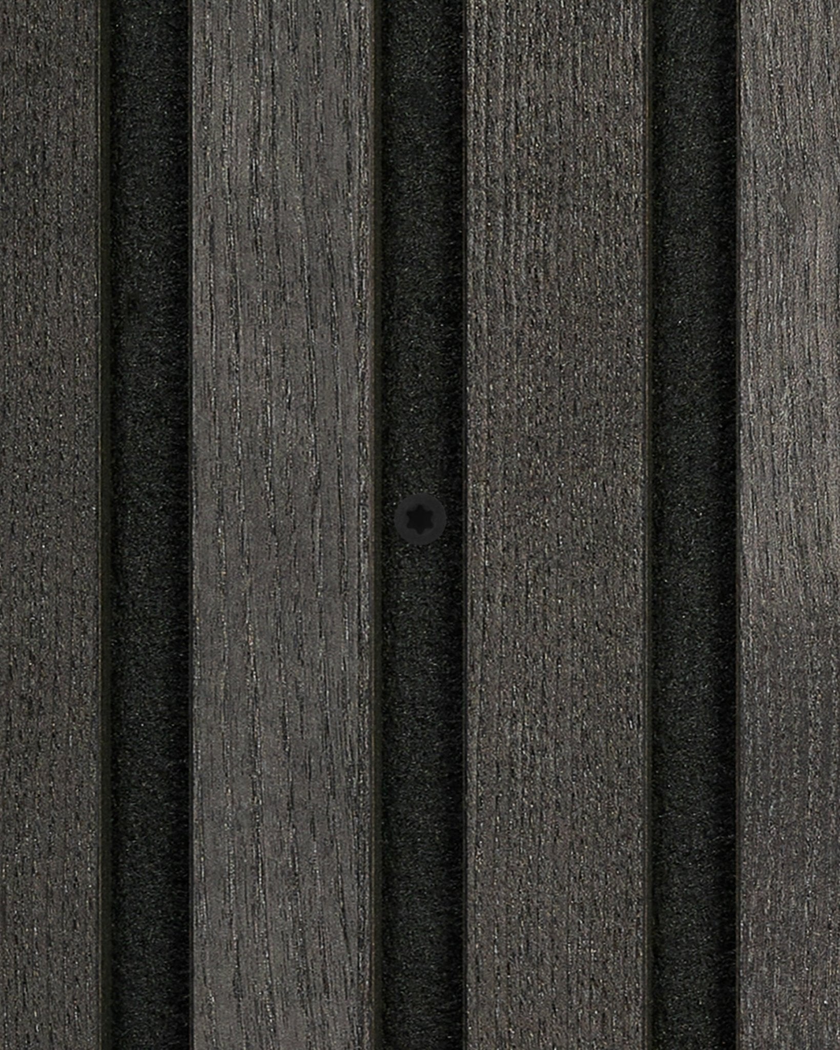 Viti di montaggio WoodUpp black, 100 pz., per il fissaggio sicuro dei pannelli acustici Akupanel, per una finitura da parete nordica moderna e materica.