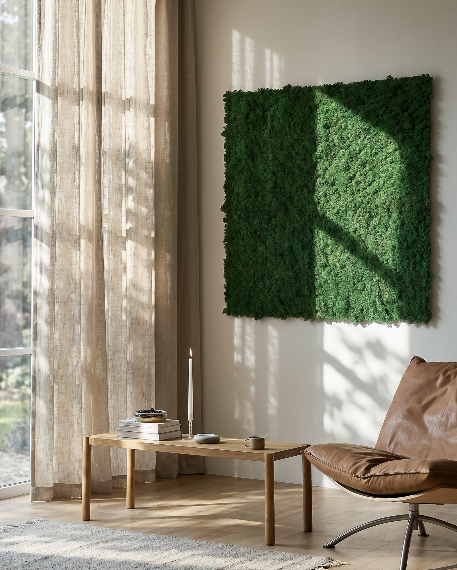 I pannelli acustici Akupixel Moss Green di WoodUpp, 60x60 cm, aggiungono un elemento moderno e naturale agli spazi interni; fanno parte della collezione Nordic del brand danese.