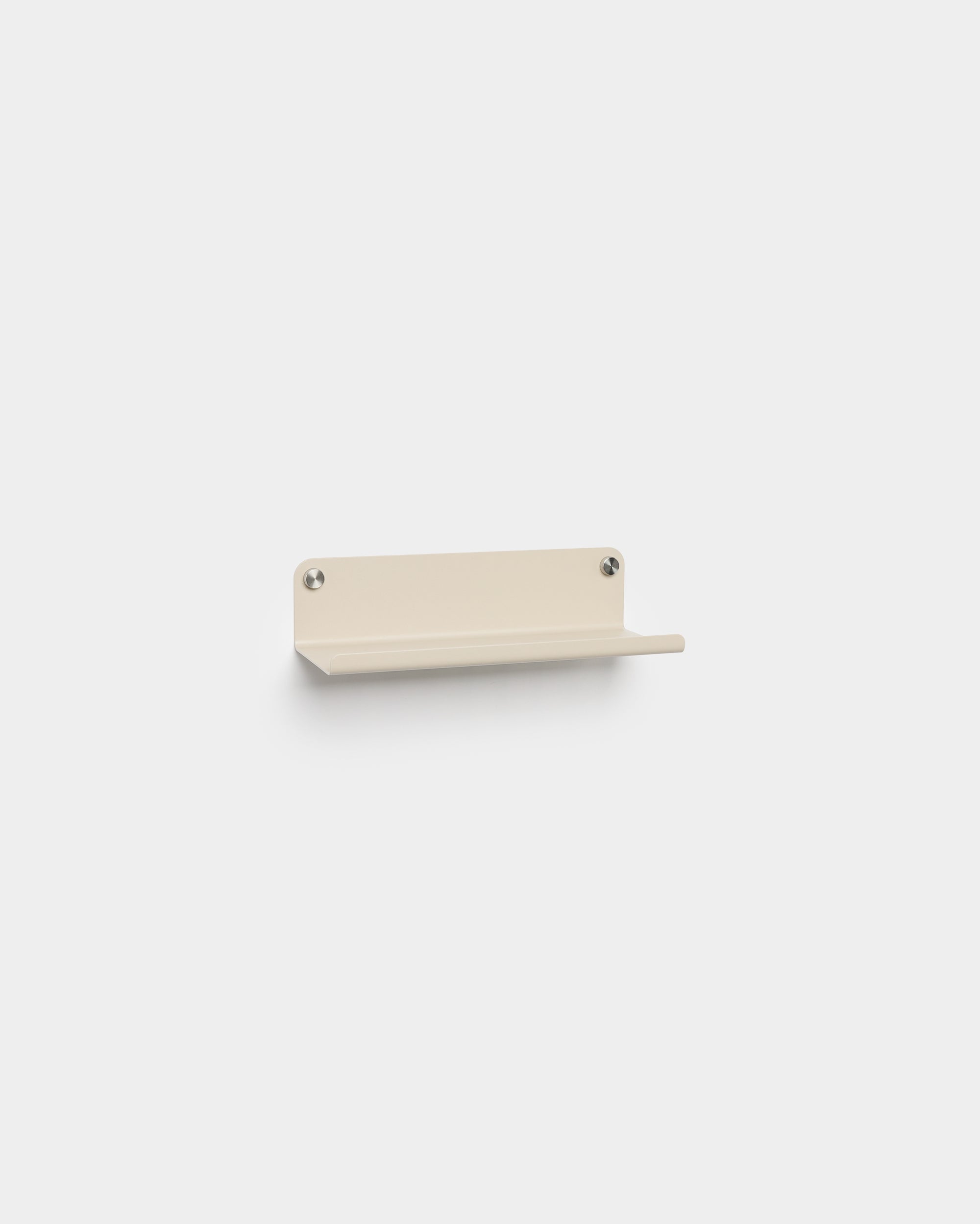 Mensola larga WoodUpp Norr in beige, 35,9 cm, con design nordico minimalista, due viti a vista, mostrata su sfondo bianco semplice.